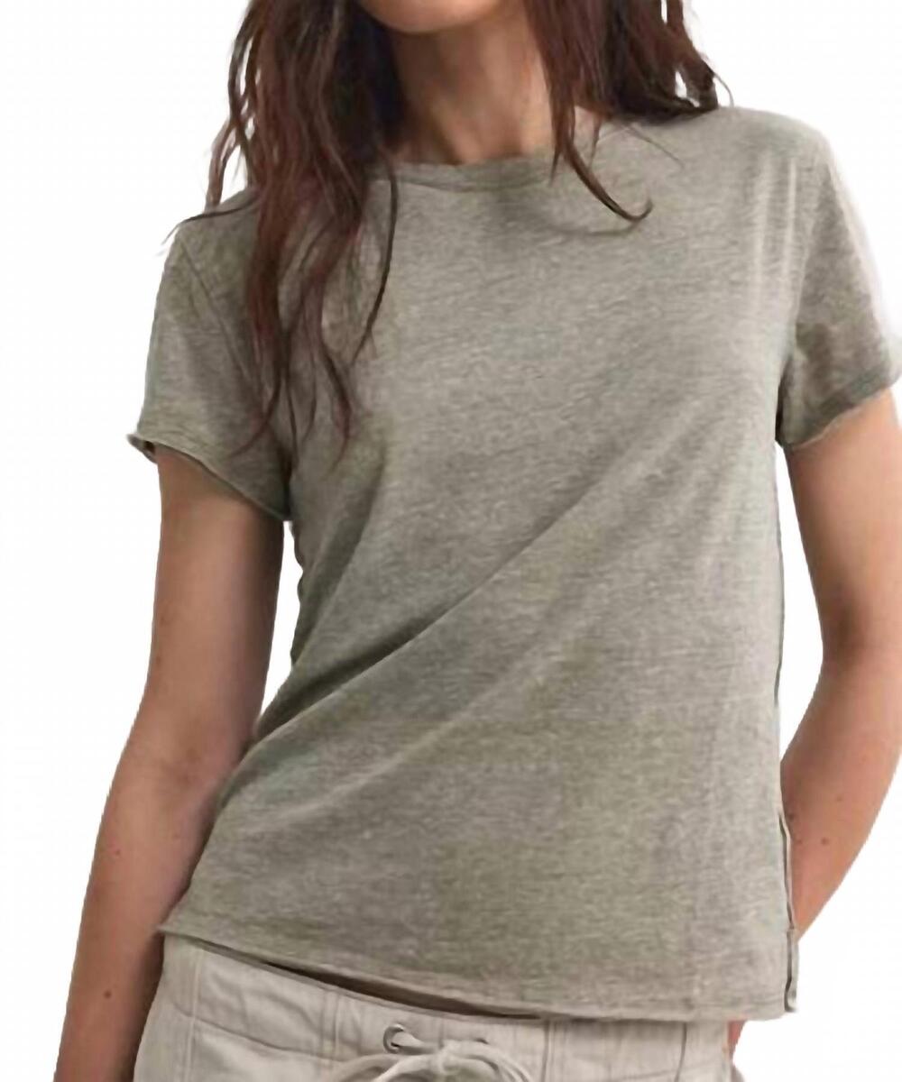 NEW FREE PEOPLE nova tee in caiman